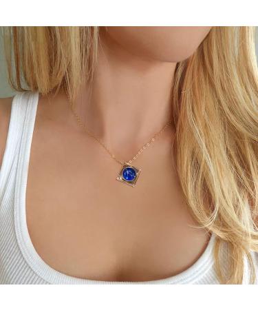 Women's Map Pendant Twelve Necklace Constellation Wild Necklace Simple Personality Clavicle Star Necklaces & Pendants Simulated Diamond Initial Necklace (E One Size) - Buy Online on GoSupps.com