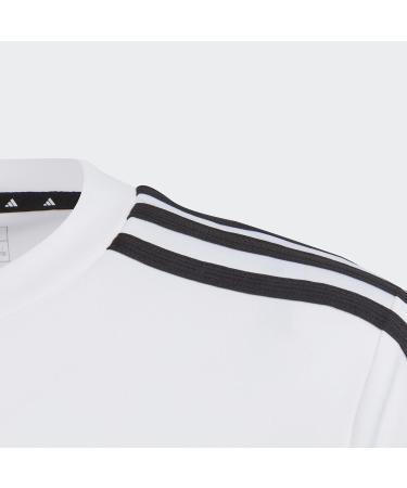 Buy adidas Boys U Tr-es 3s T-Shirt (Short Sleeve) 140 - White/Black | International Shipping Available - Buy Online on GoSupps.com