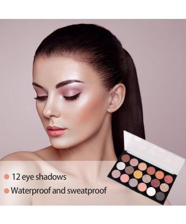 Basics Eyeshadow Palette - Matte Shimmer 18 Colors Eyeshadow for Makeup Rich Colors Waterproof and Sweatproof Warm and Bright Tones Natural Eyeshadow - Buy Online on GoSupps.com