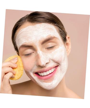 Buy Hemoton 100pcs Compressed Face Wash Sponges - Yellow Makeup Puff & Facial Scrub Tool for All Skin Types - International Shipping Available - Buy Online on GoSupps.com