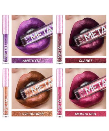 Coosa Beauty Glitter Liquid Lipstick Set - 12 Colors, Waterproof, Long Lasting | Colourful Lip Gloss Set (12 PCS) - Buy Online on GoSupps.com