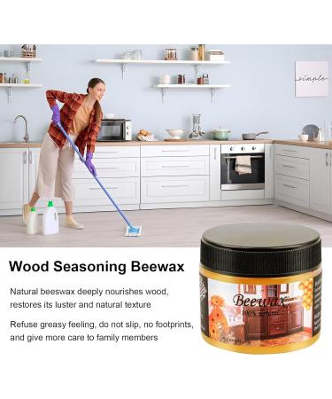Wood Floor Wax Polish | 80g Multipurpose Furniture Restore Conditioner Home Furniture Protection Beeswax for Cabinets Chairs Wardrobes Tables Rowces - Buy Online on GoSupps.com