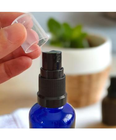 Premium Glass Spray Bottle - Empty Fine Mist Sprayer with Clear Cap - Ideal for Aromatherapy Essential Oils Cleaning Solutions Hair Care & Wellness - Durable & Travel-Friendly (Blue 100ml - 6) 100ml - 6 Blue - Buy Online on GoSupps.com