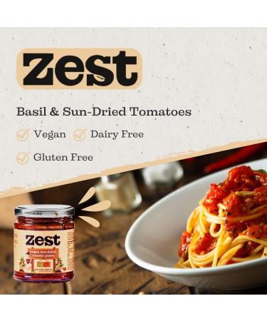 Zest Vegan Sundried Tomato Paste Pack of 6 x 170g - Buy Online on GoSupps.com