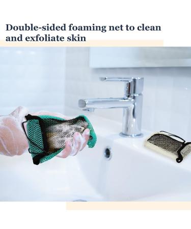 4 Pcs Bar Soap Pouches - Exfoliating Net Bags for a Deeper Scrub and Lather - Buy Online on GoSupps.com