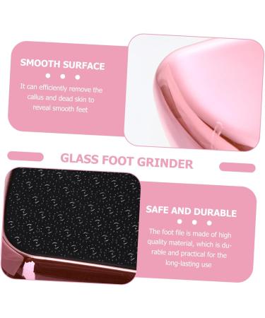 Healeved 1pc Foot Glass Craft Foot File Hanging Toiletry Bag Green Crystal Remover Crystal Pedicure File Metal Scrubber Hand Tool Foot Dead Abs Pumice Stone Pink Feet - Buy Online on GoSupps.com