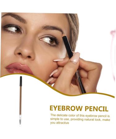 SOESFOUFU Portable Brow Pencil Wood Brow Pencil Wooden Eyebrow Pencil Women Makeup Brow Pencil 1 count (Pack of 1) Coffee - Buy Online on GoSupps.com