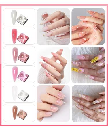 YEVYO Poly Gel Nail Kit with UV Lamp - Complete Set for Gel Nail Extensions and Poly Gel Application - Buy Online on GoSupps.com