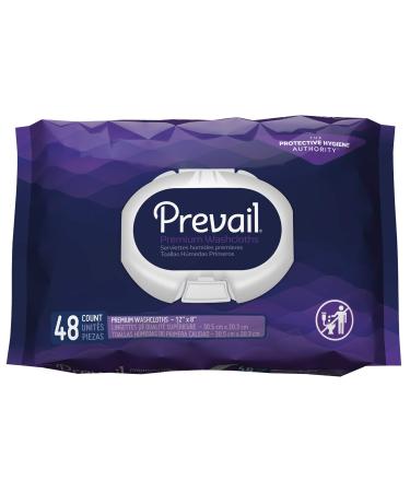 Prevail Premium Quilted Washcloths 48 Count