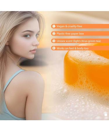  Yoelau Persimmon Soap Natural deodorizing soap for body and face with persimmon extract deeply cleansing and moisturizing for men and women 100 g with foaming net (5) - Buy Online on GoSupps.com