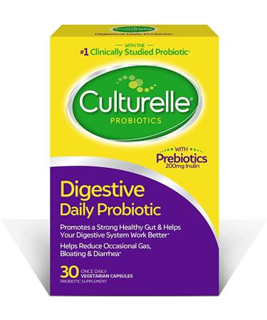 Culturelle Daily Probiotic Capsules Probiotic For Men and Women Most Clinically Studied Probiotic Strain Proven to Support Digestive and Immune Health 30 Count