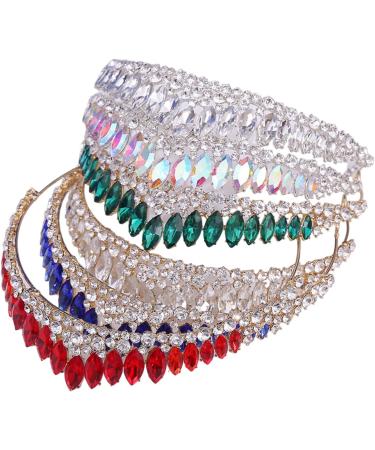 Colorful Rhinestones Shimmering Hair Decorations for Wedding Parties Bridals Head Accessories Party Headpiece - Buy Online on GoSupps.com