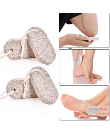 Pumice Stone Foot Scrubber Set - Callus Remover for Exfoliation | 4PCS Foot File for Feet, Hands & Body - Buy Online on GoSupps.com