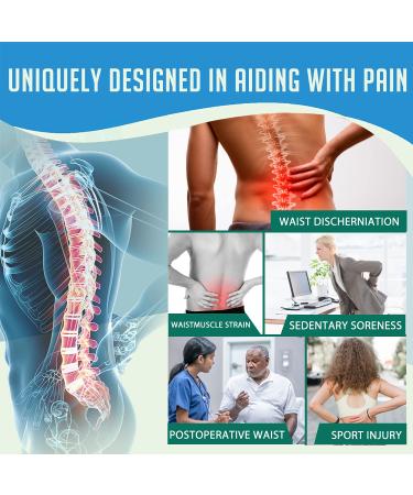 Buy NANOOER Back Brace for Men & Women - Lower Back Pain Relief Posture Correction Anti-Skid Support Belt (Small Black - Buy Online on GoSupps.com