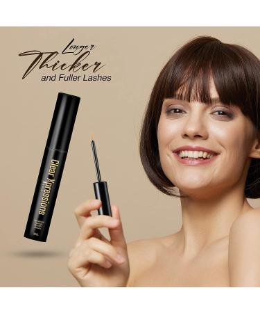Clear Xpressions Paris Natural Eyelash Enhancer Serum - Castor Oil, Biotin, Peptide - Thicker, Fuller, Longer Lashes & Brows - 3 ML - Buy Online on GoSupps.com