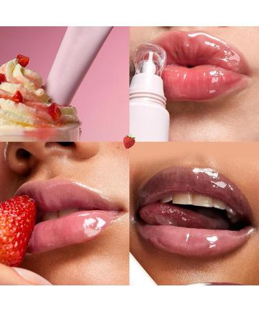 Hqunjikp Moisturizing lip balm 12 ml long lasting plumping cream lip cream for hydration shine protection skin care day night 02 - Buy Online on GoSupps.com