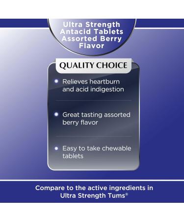 Quality Choice Antacid Relief Bundle Calcium Carbonate Chewable Tablets 72 Count and Effervescent Antacid and Pain Relief Tablets 24 Count - Buy Online on GoSupps.com