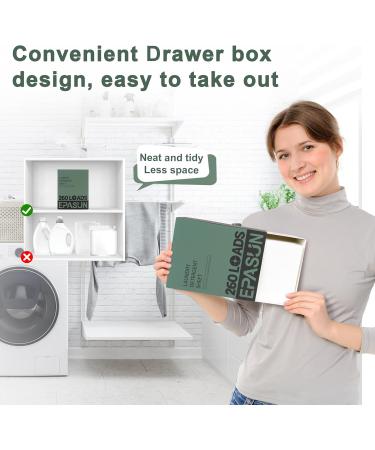Eco-Friendly Laundry Detergent Sheets | 260 Loads Fresh Scent Plant-Based Hypoallergenic - Buy Online on GoSupps.com
