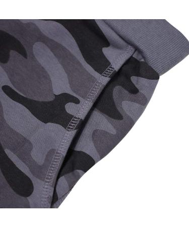 KISBINI Boy's Cotton Camouflage Sweatpants - Iron Grey 5T | Kids Sports Pants - Buy Online on GoSupps.com