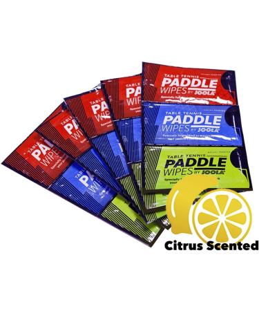 JOOLA Table Tennis Paddle Cleaning Wipes (18 Count) - Alcohol/Bleach Free, Citrus Scent, Rubber-Safe - Buy Online on GoSupps.com