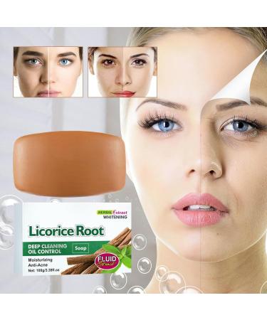  bellv Skin-brightening soap moisturizing licorice soap | Exfoliating body scrub deeply cleanses and refreshes for radiant healthy-looking skin 100g Bellv - Buy Online on GoSupps.com