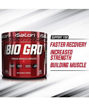 iSatori Bio-GRO Protein Synthesis Amplifier - Unflavored (60 Servings) & iSatori Amino-GRO BCAA Powder - Frosted Lemonade (30 Servings) - Buy Online on GoSupps.com