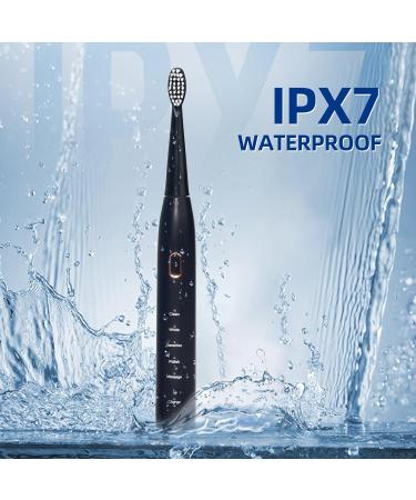 Y-Kelin Electric Toothbrush for Adults - 5 Modes Soft Bristles (Black) | Best International Shipping - Buy Online on GoSupps.com