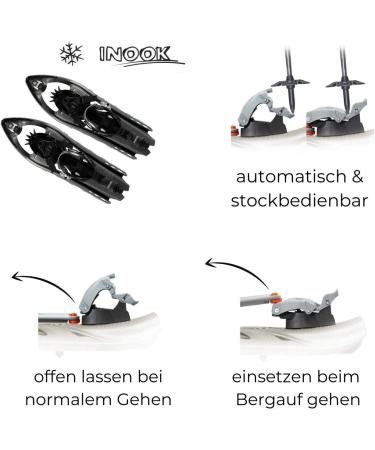 Inook OXM Carbon Snowshoes Set with Climbing Aid & Poles - Best International Shipping - Buy Online on GoSupps.com