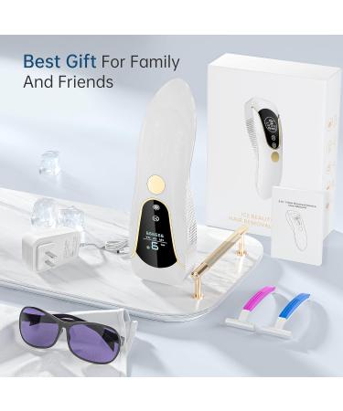 AMINZER IPL Laser Hair Removal with Cooling System 3-in-1 Function HR/SC/RA 999 900 Flashes 9 Energy Levels Painless Hair Removal Device for Face Armpits Legs Arms Bikini Line White-new - Buy Online on GoSupps.com