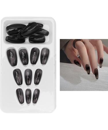 Press On Nails Coffin Press On False Nail Tips Black False Nails Artificial Nails Fake Solid Color Solid Color Fake Nails Ballerina Nail Art Tips Sets - Buy Online on GoSupps.com