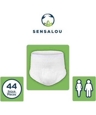 Sensalou Incontinence Diapers for Adults - XL Size (44) Protective Pants for Men & Women | Comfortable & Discreet - Buy Online on GoSupps.com