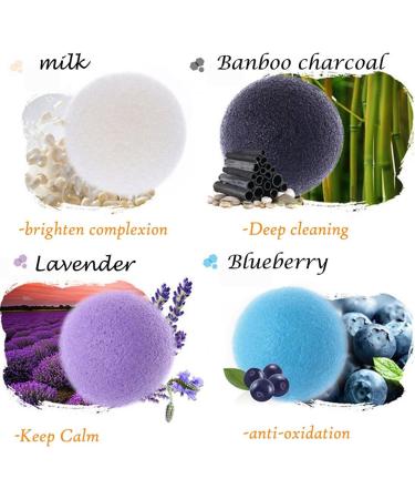 Buy Konjac Facial Sponges - Exfoliating & Cleansing Beauty Sponges for Radiant Skin | International Shipping Available - Buy Online on GoSupps.com