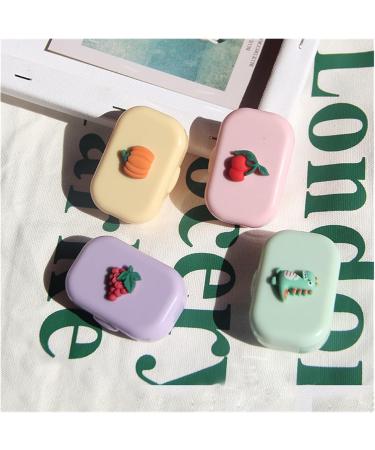 Buy Cartoon Matte Contact Lens Etui - MEITONG Pumpkin Storage Box | Durable Plastic Lens Container - Buy Online on GoSupps.com