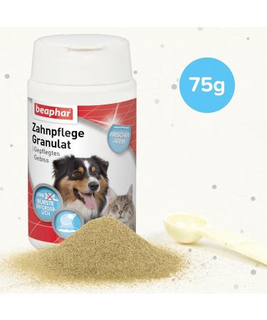 Beaphar Sea Algae Powder for Dogs & Cats - 100% Natural Dental Care - Fresh Breath & Muzzle Hygiene - 75g - Buy Online on GoSupps.com