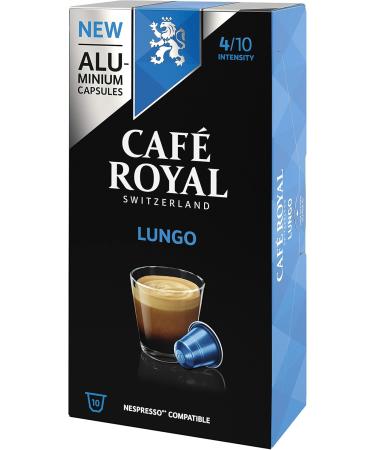 Caf Royal Lungo 10 Aluminum Capsules Compatible with the Nespresso (R)* System Intensity: 4/10 - Buy Online on GoSupps.com