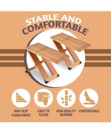 Travel Squatty Potty Stool 2-Piece Set - Non-Slip Folding Design for Kids, Adults, Elderly, and Pregnant Women - Includes Travel Bag - Cattleya Earth Home Essentials - Buy Online on GoSupps.com