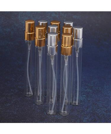 Jeenuuder 10 Pieces/10ML Refillable Parfum Portable Perfume Bottle with Aluminium Pump - Buy Online on GoSupps.com