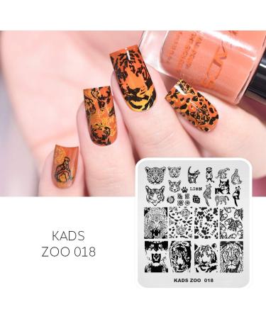 KADS Nail Art Stamping Plates Set Image Template Stencils Pattern with Stamping Plates Holder Case Organizer (ZO018) - Buy Online on GoSupps.com