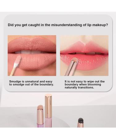 Shitafe Lip Applicator Silicone Small Lip Brush | Versatile Reusable Lip Portable Brush for Lipstick Concealer Applicator Pink - Buy Online on GoSupps.com