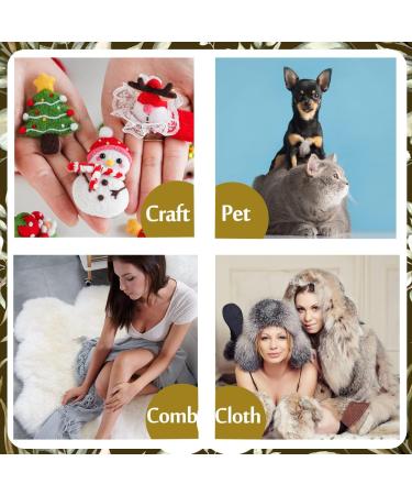 2 Pcs Wool Carders Hand Carders with Solid Wood Handle for Wool Craft & Needle Felting - Dog Slicker Brush Included - Buy Online on GoSupps.com