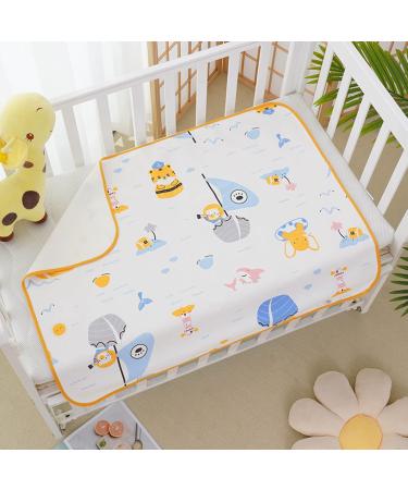 JZK 70cm x 90cm Reusable Large Nappy Changing mat Waterproof Diaper Changing mat pad Period mat Sheet for Bed