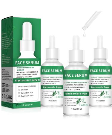 3 Pack Niacinamide Serum with Rosemary Verbena Extract for Harmonized Hydration & Skin Tone (1fl.oz/30ml Each)