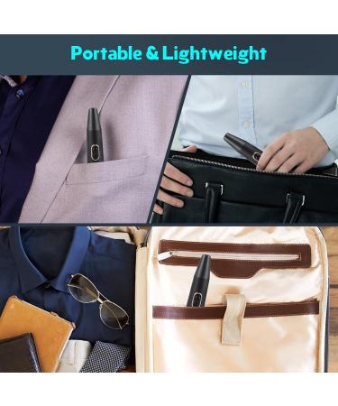 FEITA Ear and Nose Hair Trimmer for Men - Rechargeable Cordless 360 Rotating Dual-Blade Waterproof Nose Clippers - Perfect Gifts for Dad & Him Black - Buy Online on GoSupps.com