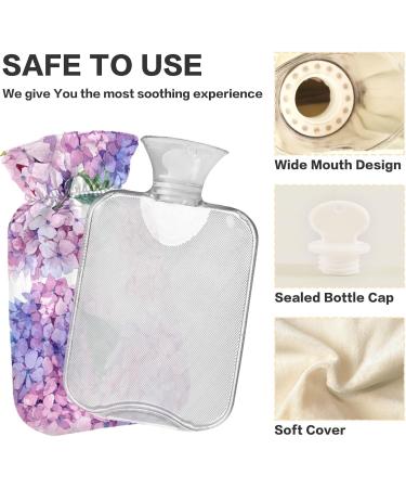 Buy Naanle Hot Water Bottle 2L - Transparent Floral Design for Pain Relief & Therapy - Buy Online on GoSupps.com