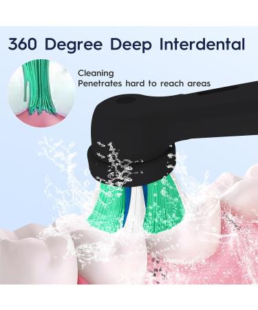 Replacement Heads for Oral B iO Electric Toothbrush | Compatible with iO Series 10/9/8/7/6/5/4/3 - Black & White - Buy Online on GoSupps.com