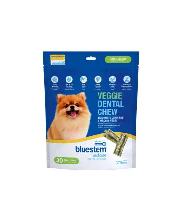 bluestem Veggie Dental Chews for Dogs - Dental Care Dog Treats for Small Breed - Wheat & Soy Free 30 Small Dog Chews - Dog Breath Freshener Treats 1 count (Pack of 1)