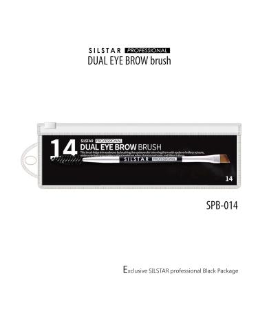 SILSTAR Professional Dual Eyebrow Brush - Spoolie & Brow Brush Made in Korea | SPB014 - Perfect for Flawless Brows - Buy Online on GoSupps.com