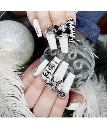 Luxury Pink 3D Nail Art Sticker Decals - Self-Adhesive French Nail Art Decoration for Women - Designer Manicure Supplies - 1 Sheet - Buy Online on GoSupps.com