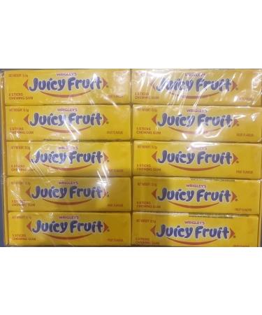 Wrigley's Juicy Fruit Chewing Gum 5 Sticks (Pack of 20) (2 Packs) - Buy Online on GoSupps.com