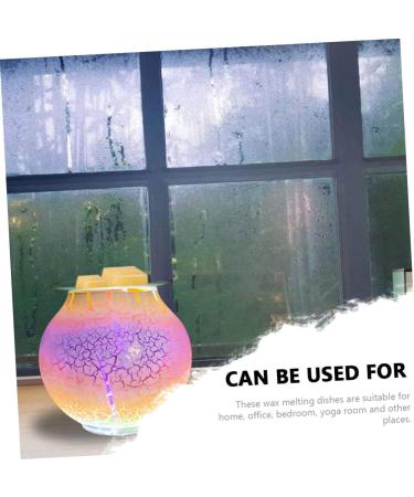 Garneck 6-Piece Glass Bowl Candlestick Set | Candle Heat Plate & Wax Warmer Accessories | Transparent 12x12cm - Perfect for Home D cor - Buy Online on GoSupps.com